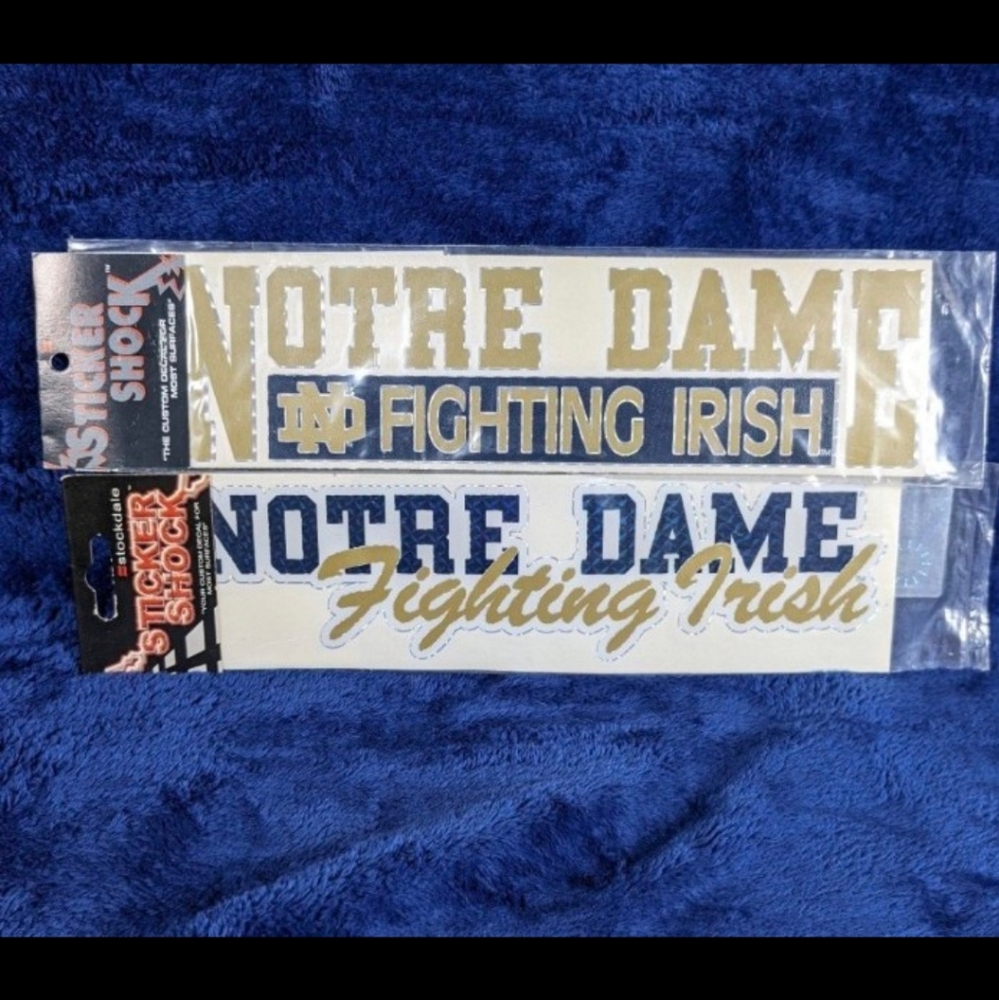 Vintage Notre Dame Vinyl Decal Bundle